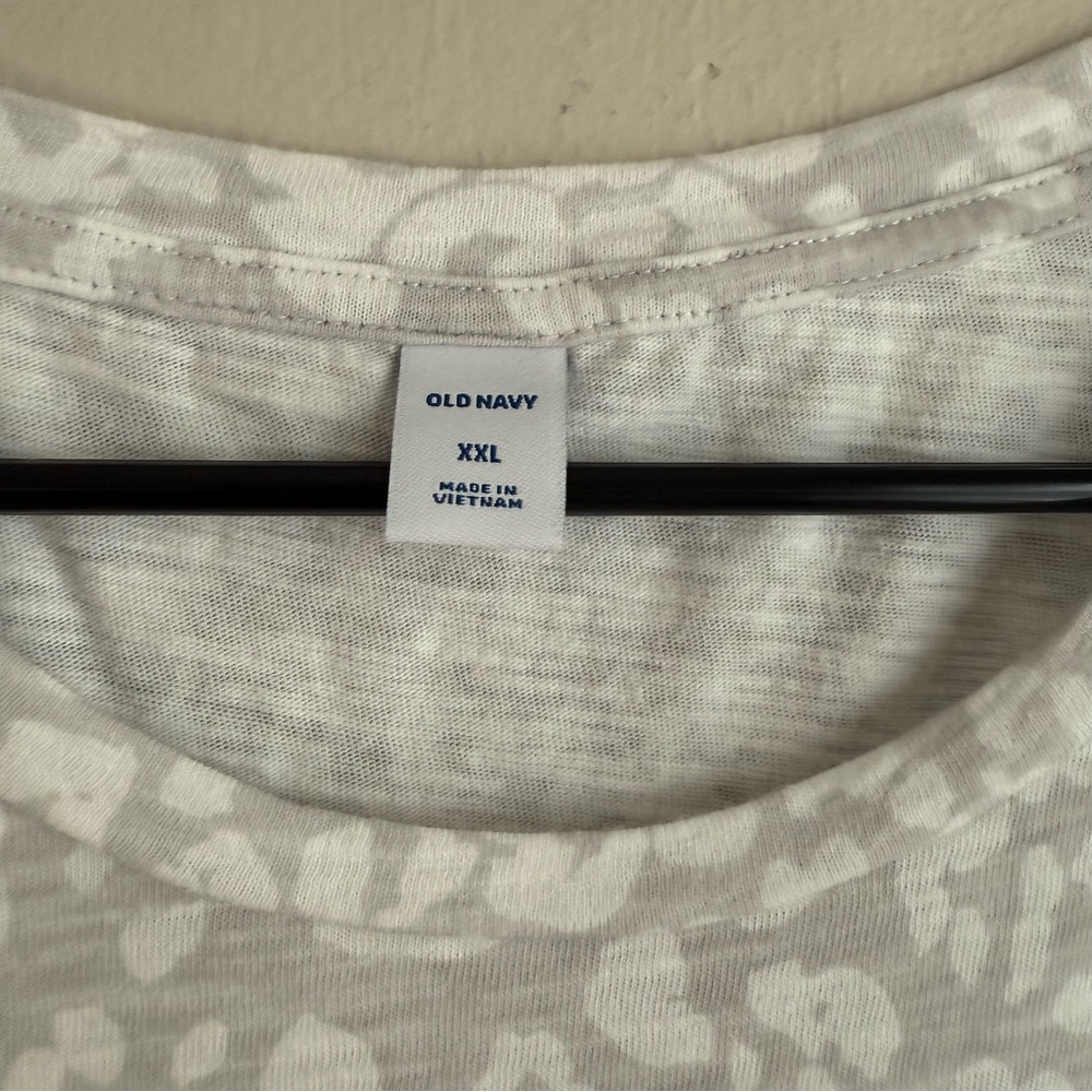 Old Navy White & Gray Animal Print 100% cotton Midi Dress XXL - Picture 5 of 11